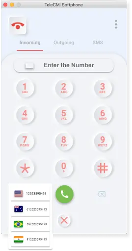 How can I enable custom caller ID in the TeleCMI dashboard
