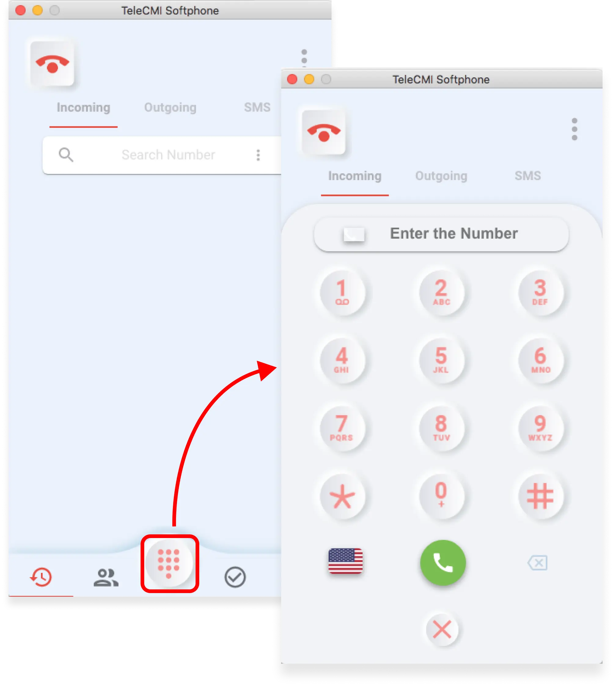 How can I access the 'Where can I set the user ring time in the TeleCMI dashboard?